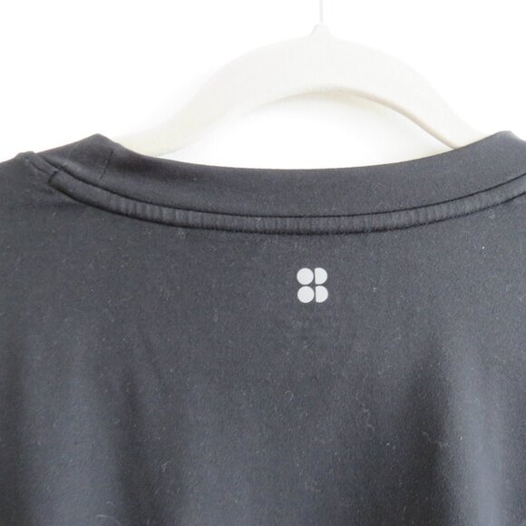 SWEATY BETTY After Class Organic Cotton Sweatshirt in Black Gym Lounge - Size S - Picture 12 of 14